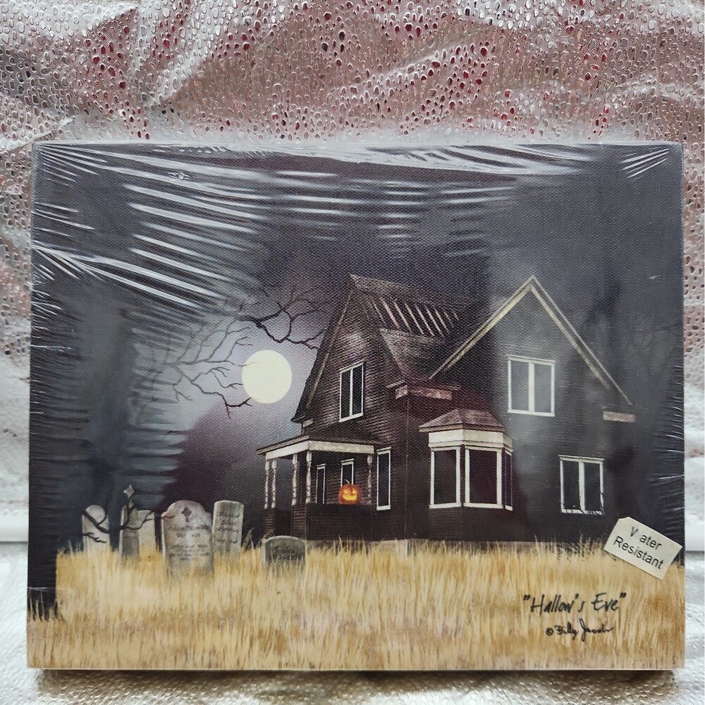 Picture Country Haunted House HALLOW'S EVE BILLY JACOBS Battery Operated 8X10